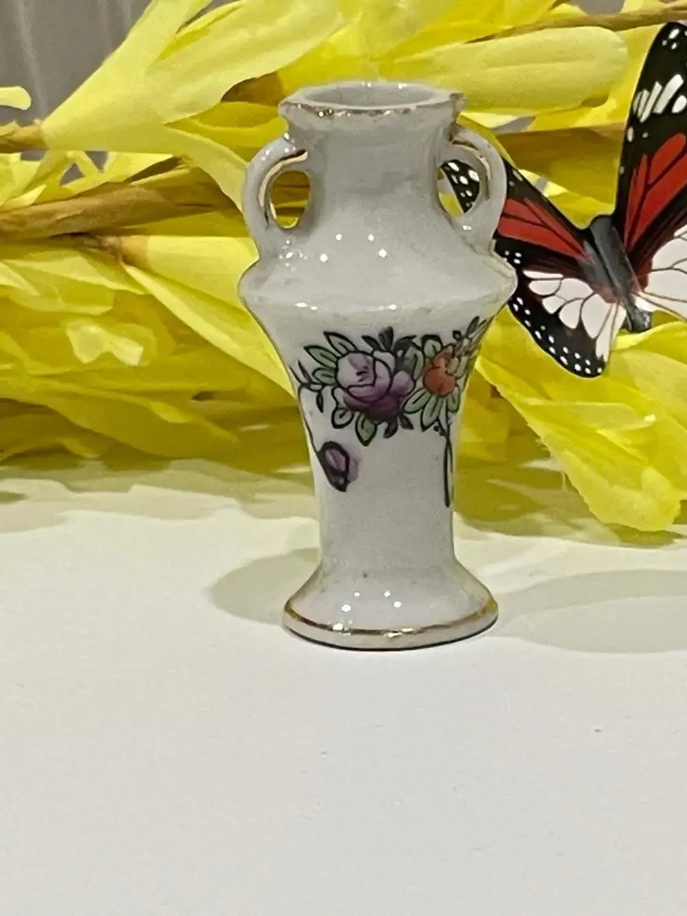 Vintage Mini Handled Vase Made in Occupied Japan